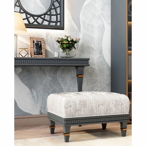 Square top furniture feet Classic style hardwood (1 PC)