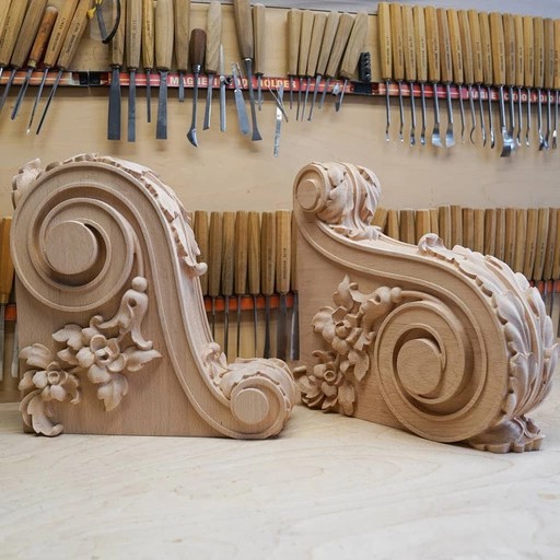 Ornate corbel with acanthus leaf neoclassic