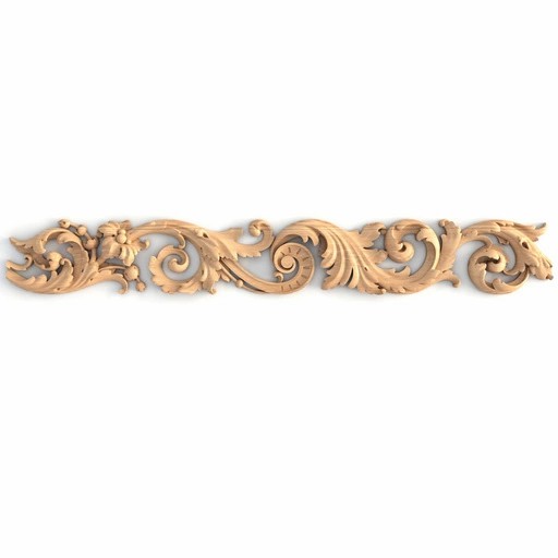 WOOD MOULDING WITH ACANTHUS LEAVES ART NOUVEAU