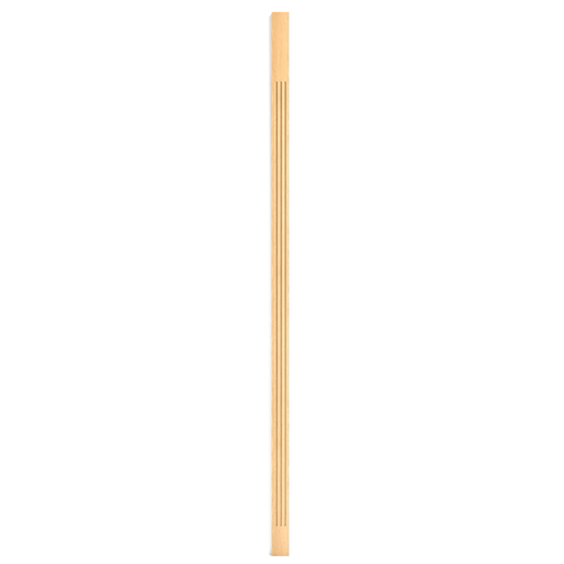 UNFINISHED SOLID WOOD PILASTER WITH FLUTES