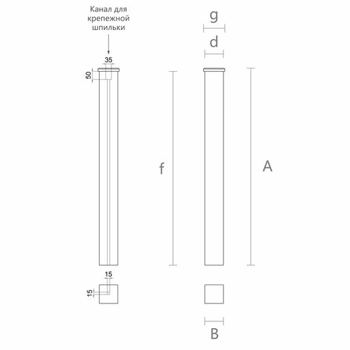 SQUARE SOLID WOOD NEWEL POST