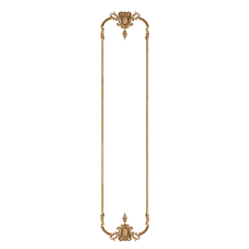 ANTIQUE STYLE CARVED WALL DECOR WITH CARTOUCH ELEMENTS