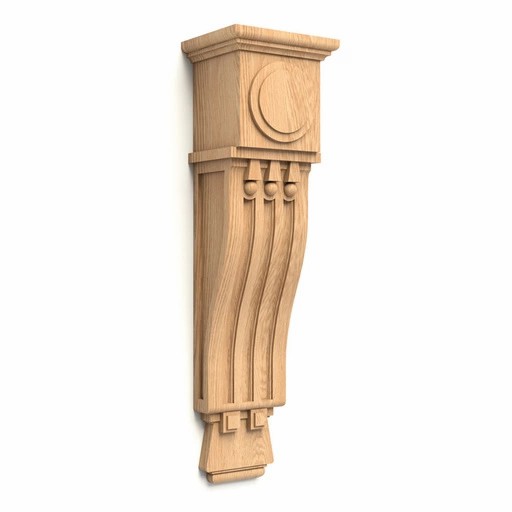 Large corbel with flutes Art Deco