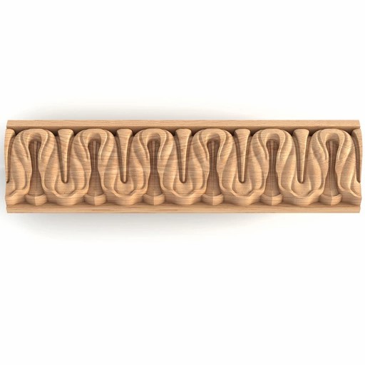 LAMB'S TONGUE CARVED MOULDING ART NOUVEAU
