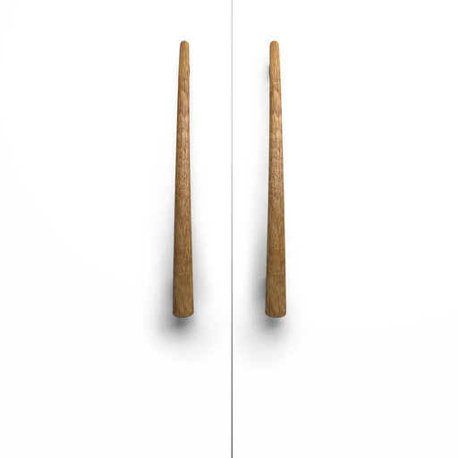 WOODEN CABINET HANDLES UNUSUAL SHAPES DIFFERENT IN SIZE. (SET OF 4 PC.)