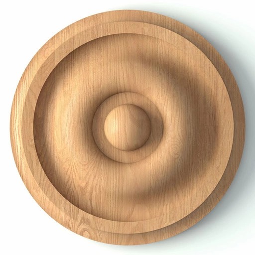 DECORATIVE ROSETTES ROUND RELIEF MINIMALIST