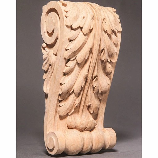 LARGE CORBEL WITH ACANTHUS LEAF SCROLL BAROQUE