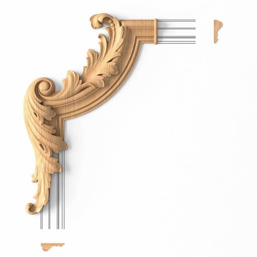 UNIQUE WOOD APPLIQUES FOR CABINETS
