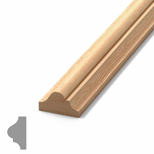 SIMPLE PANEL MOLDING NARROW FROM SOLID WOOD