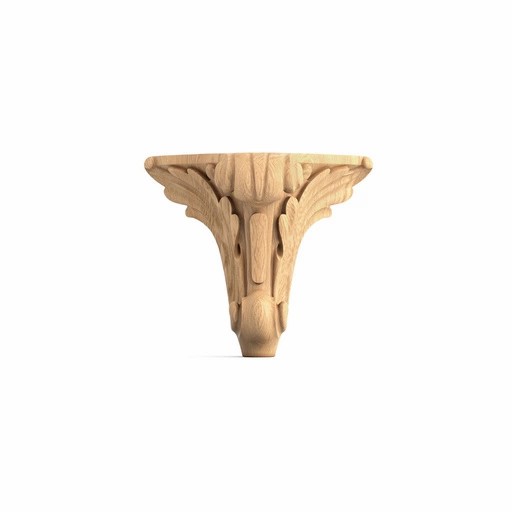 Bracket feet with acanthus leaf antique (1 PC)