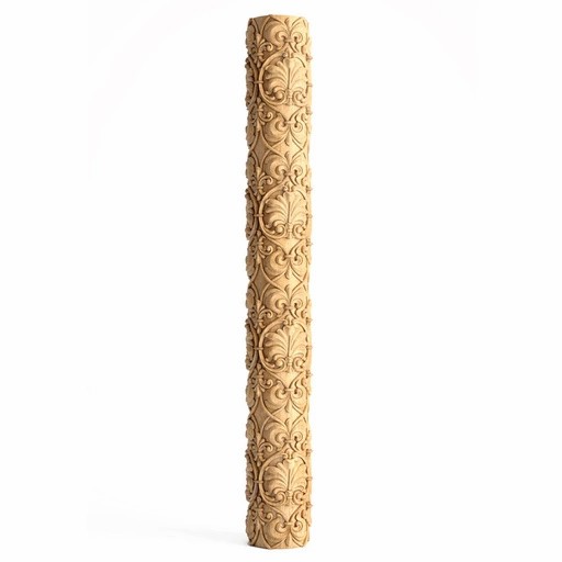 DECORATIVE FLORAL PILLAR FROM WOOD