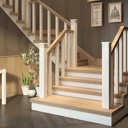 SQUARE SOLID WOOD NEWEL POST