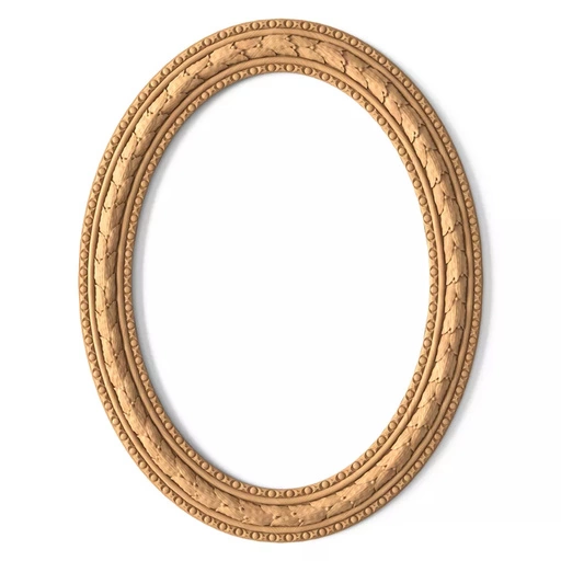 BAROQUE STYLE FRAME MIRROR WITH LAUREL LEAVES FROM BEECH