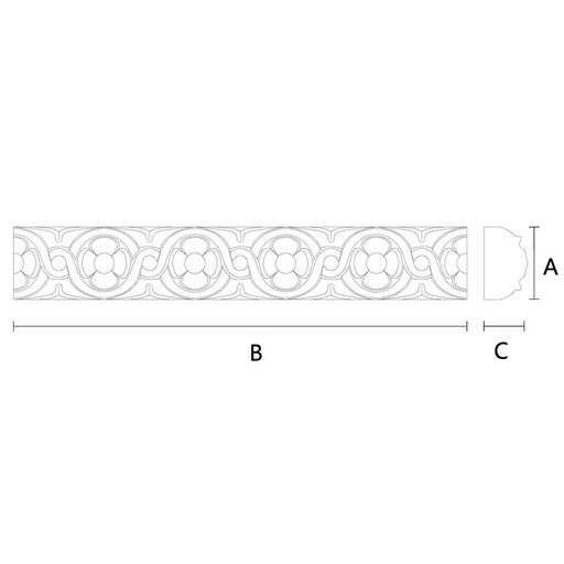 FLORAL MOULDING BYZANTINE STYLE