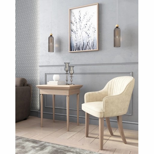 Large turned furniture feet square top Wegner style (1 PC)