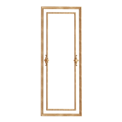 WOOD FRAME WALL DECOR DOUBLE LACONIC FLORAL DECOR