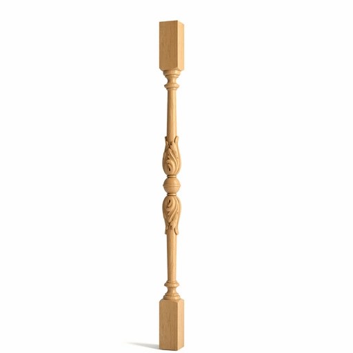 STAIR PARTS - SOLID WOOD ROUND BALUSTER