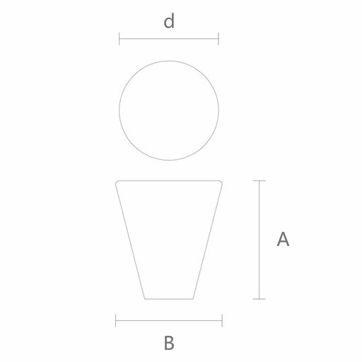 Conical minimalism furniture legs wooden Wegner (1 PC)