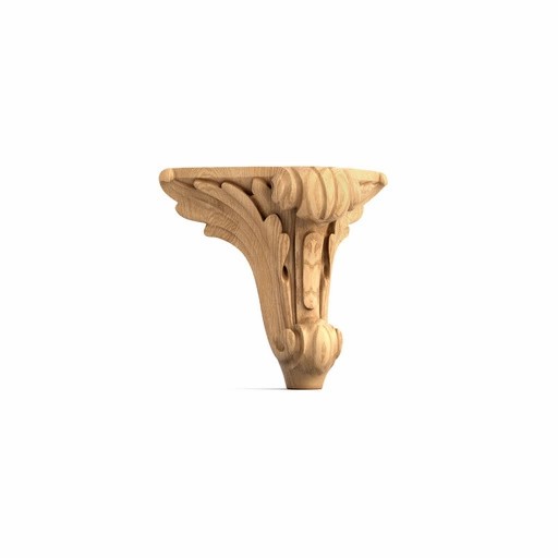 Bracket feet with acanthus leaf antique (1 PC)
