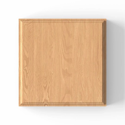 HANDCRAFTED SQUARE ROSETTE FROM SOLID WOOD
