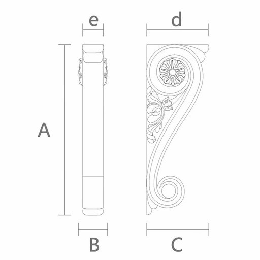 LARGE CORBEL ART DECO STYLE