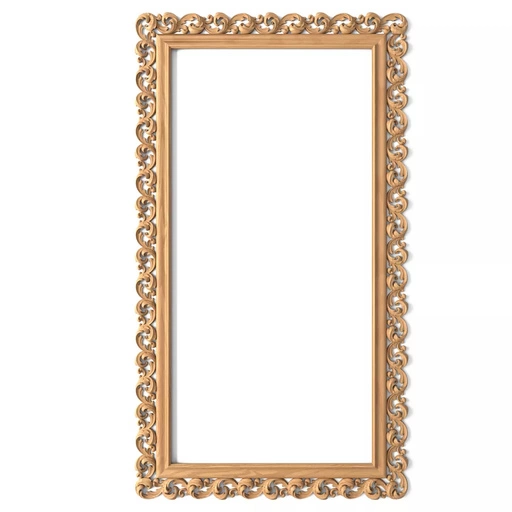ANTIQUE STYLE ARCHITECTURAL FRAME MIRROR FROM SOLID WOOD