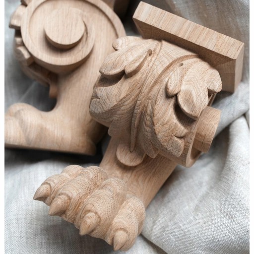 Lion paw furniture legs wooden (1 PC)