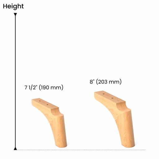 Arched bracket feet for furniture