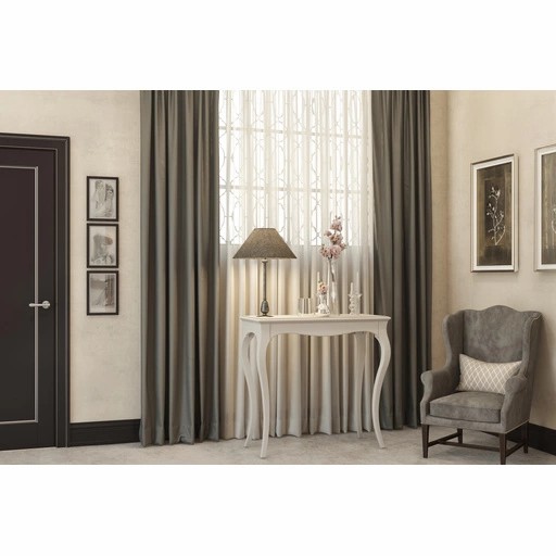 RECTANGULAR CONSOLE TABLE ON FOUR CURVED LEGS