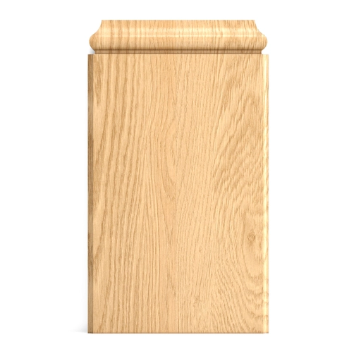 RECTANGULAR SOLID WOOD BASES FOR PILASTERS