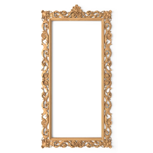WOOD ORNATE FRAME WITH ACANTHUS LEAVES AND SCROLLS BAROQUE STYLE