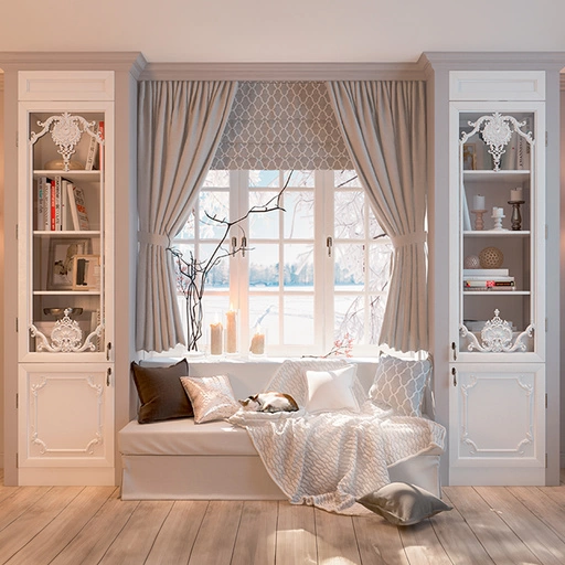 ORNAMENTAL FLORAL SET OF INTERIOR CARVINGS