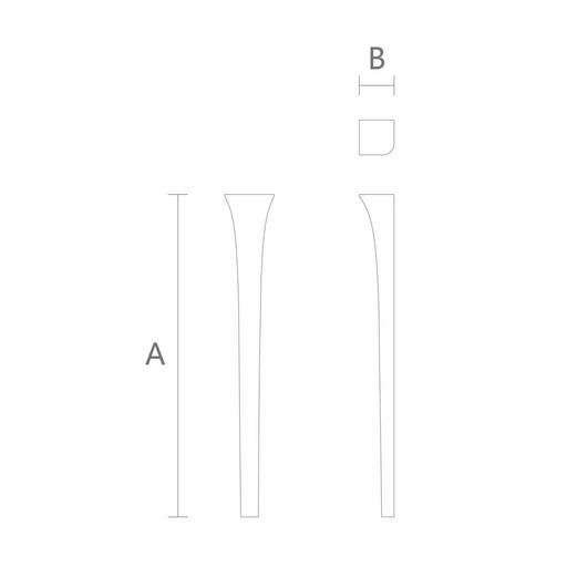 Curved table legs quiet luxury (1 PC)