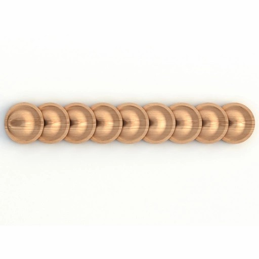 CARVED MOULDINGS WITH ROUND COINS MINIMALIST