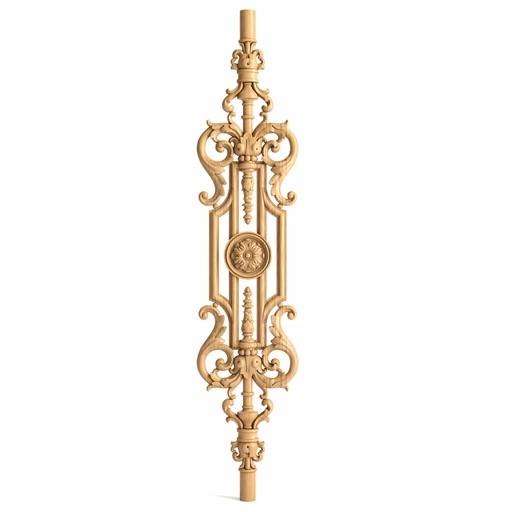 OPENWORK BAROQUE STYLE BEECH STAIRCASE BALUSTER