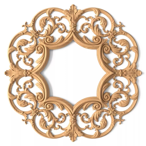 CARVED WOOD FRAME IN A MODERN CLASSIC STYLE