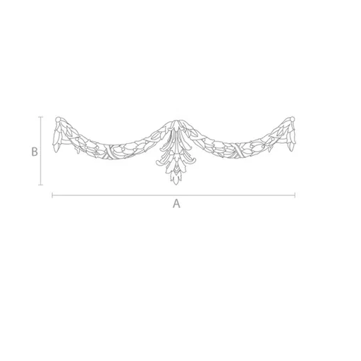 Decorative oak appliques for interior
