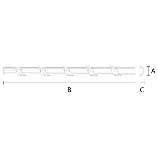 CUSTOM REED AND RIBBON MOULDING RIGHT