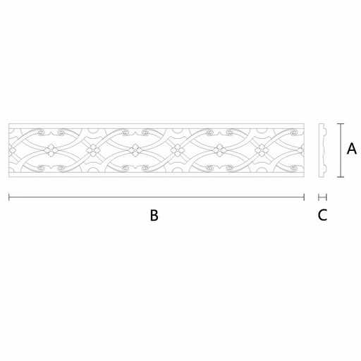 ORNAMENTAL WOOD MOULDING ART NOUVEAU
