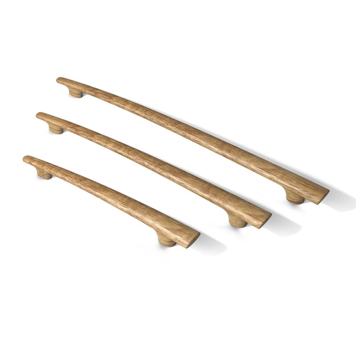 WOODEN CABINET HANDLES UNUSUAL SHAPES DIFFERENT IN SIZE. (SET OF 4 PC.)
