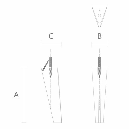 Splayed tapered peg legs for furniture