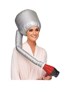 Home Portable Hair Dryer Diffuser Bonnet Attachment Salon Hairdryer Hair Diffuser Hair Dryer Bonnet Soft Bonnet Silver
