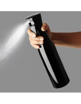 ABOUT SPACE Refillable Spray Bottle - Multipurpose Empty Fine Mist Sprayer Bottles for Hairstyling, Plants, Pets Cleaning (500 ml, Black)