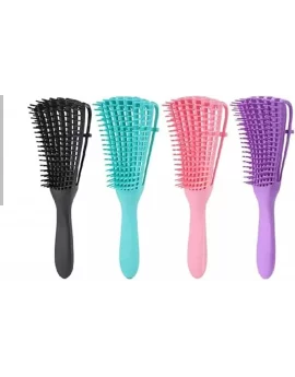 Anti static detangling hairbrush,anti-knot massage detangler comb pain free hair brush straightener for women men kid long thick curly - Multicolor
